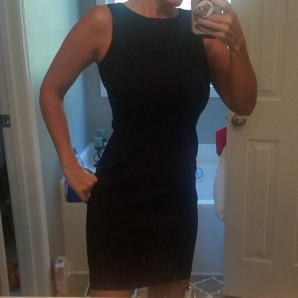 AB Studio Little Black Dress - Size 2 - Picture 2 of 8